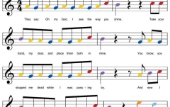 Carte de cântece No brand Piano-by-Color - Pop Songs
