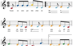 Carte de cântece No brand Piano-by-Color - Pop Songs