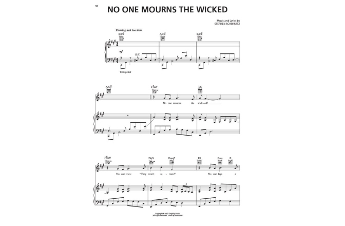 Carte partituri pian / voce No brand Wicked Piano/Vocal Selection