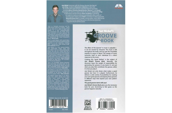 Carte+CD Meinl Jost Nickel "Groove Book" textbook incl. MP3-CD - English