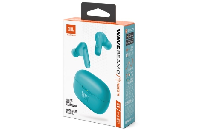Căști Bluetooth In-Ear JBL Wave Beam 2 Blue
