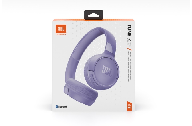 Căști Bluetooth JBL Tune 520BT Purple
