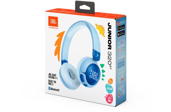 Căști Bluetooth pentru copii JBL Junior 320BT Blue