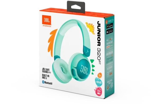 Căști Bluetooth pentru copii JBL Junior 320BT Green