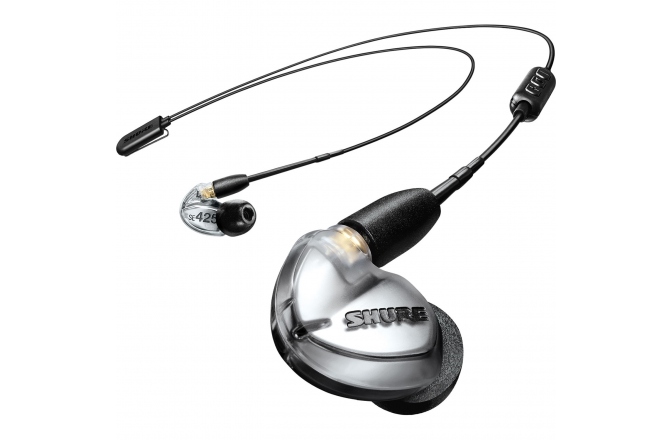 Casti in-ear + cablu Bluetooth Shure SE425 Silver + BT1
