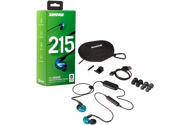 Casti in-ear cu Bluetooth Shure SE215-B + BT1