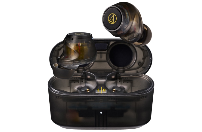 Căști in-ear wireless Audio-Technica ATH-CKS30TW+ Transparent Black