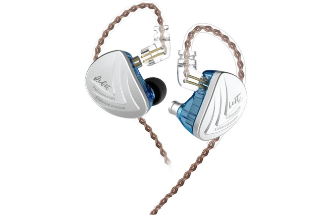 Caști Monitorizare In-ear KZ Acoustics AS16 Blue