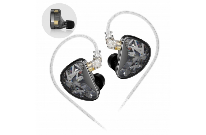 Casti monitorizare In-ear KZ Acoustics AS24 Black Tunable
