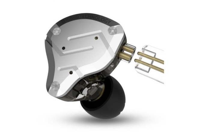 Casti monitorizare In-Ear KZ Acoustics ZS10 PRO Silver Black