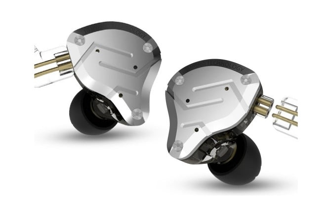 Casti monitorizare In-Ear KZ Acoustics ZS10 PRO Silver Black