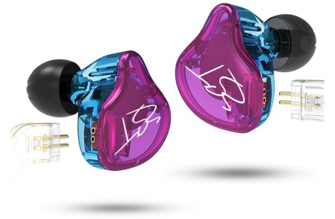 Căști Monitorizare In-Ear KZ Acoustics ZST X Purple