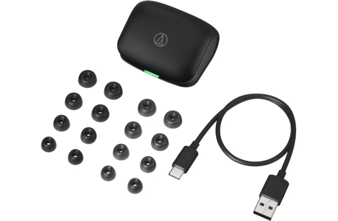 Căști wireless de tip in-ear Audio-Technica ATH-TWX7 BK