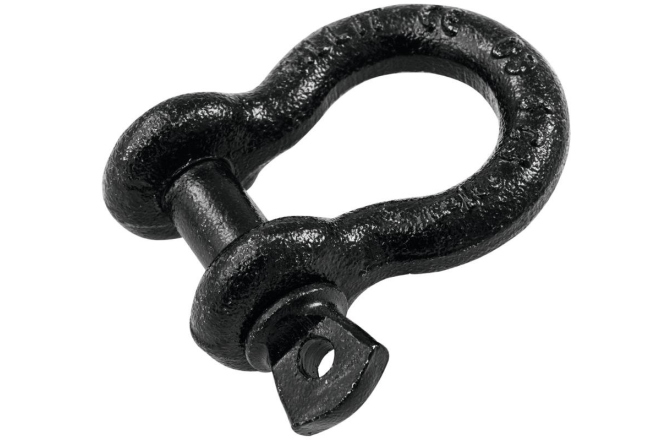 Cătușă lumini SafeCase Shackle 10mm black with Screwbolt