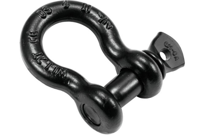 Cătușă lumini SafeCase Shackle 13mm black with Screwbolt