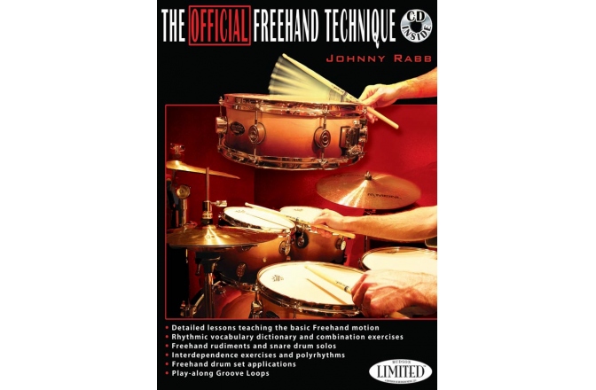 CD piese muzicale Meinl Johnny Rabb "The Official Freehand Technique" textbook incl. CD - English