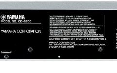CD player Hi-Fi Yamaha CD-S700 Black