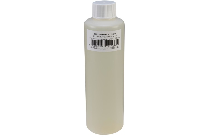Cerneală pentru ștampilă UV Eurolite UV-active Stamp Ink, transparent blau, 250ml