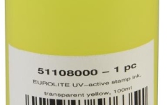 Cerneală pentru ștampilă UV, galben Eurolite UV-active Stamp Ink, transparent yellow, 100ml