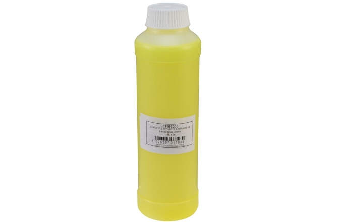 Cerneală pentru ștampilă UV, galben Eurolite UV-active Stamp Ink, transparent yellow, 250ml
