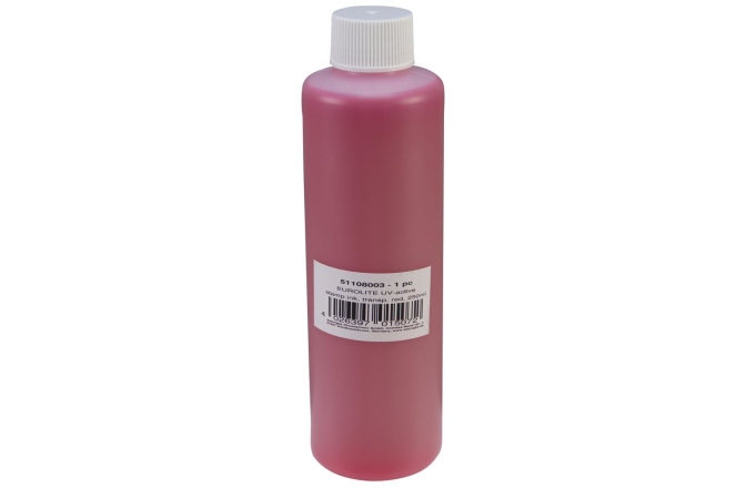 Cerneală pentru ștampilă UV, roșu Eurolite UV-active Stamp Ink, transparent red, 250ml