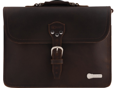 Charvel Limited Edition Leather Laptop Bag Brown