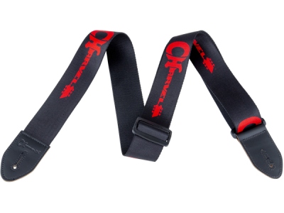 Charvel Strap Black with Red Logo