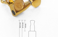 Cheie de acordare Ukulele Ortega Tuner G, B, E - Gold