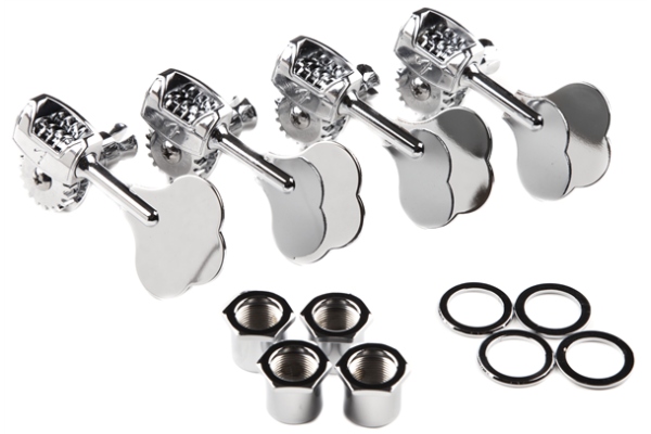 Deluxe "F" Stamp Bass Tuning Machines Chrome Deluxe "F" Stamp Bass Tuning Machines Chrome