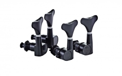 Cheițe chitară bas Ortega Electric/acoustic bass tuning machines, standard, 4-string Die-Cast, 2+2 - Black