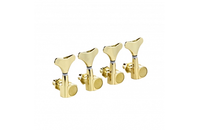Cheițe chitară bas Ortega Electric/acoustic bass tuning machines, standard, 4 string Die-Cast, 4 in line - Gold