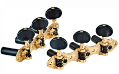 Cheițe chitară clasică Ortega classic tuning machines set - gold hw / black tubes deluxe