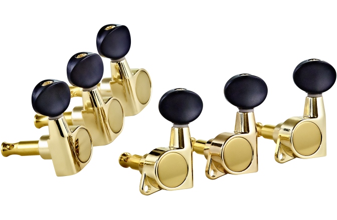 Cheițe chitară electrică Ortega E-Guitar tuning machines, 3+3 - Gold