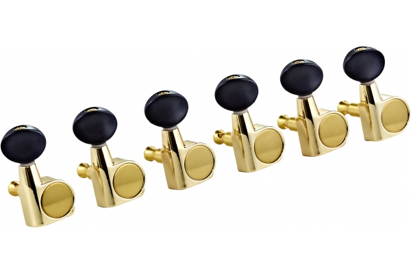 E-Guitar tuning machines, 6 in line - Gold