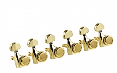 Cheițe chitară electrică Ortega Locking machines with plain wheel, 6 in line - Gold