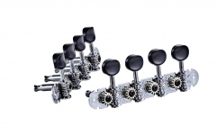 Cheițe mandolină Ortega Mandolin, A-style, deluxe, black buttons - Chrome