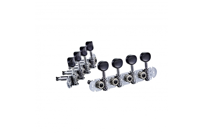Cheițe mandolină Ortega Mandolin, A-style, deluxe, black buttons - Chrome