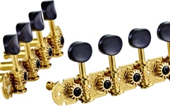 Cheițe mandolină Ortega Mandolin, A-style, deluxe, black buttons - Gold