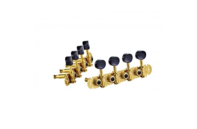 Cheițe mandolină Ortega Mandolin, A-style, deluxe, black buttons - Gold