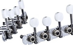 Cheițe mandolină Ortega Mandolin, F-style, premium, white buttons - Chrom