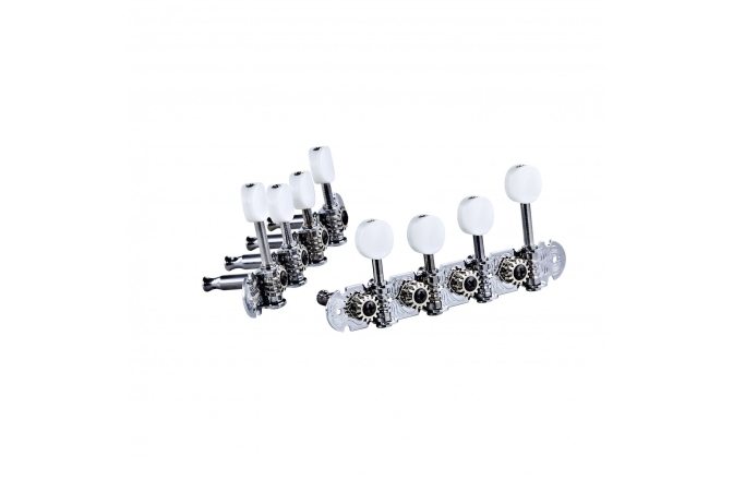 Cheițe mandolină Ortega Mandolin, F-style, premium, white buttons - Chrom