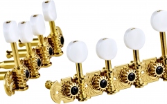 Cheițe mandolină Ortega Mandolin, F-style, premium, white buttons - Gold