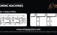 Cheiţe chitară clasică Ortega Classic Tuning Machines - Gold