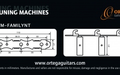 Cheiţe chitară clasică Ortega Classic Tuning Machines - Silver