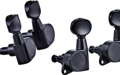 Cheiţe ukulele Ortega Ukulele Die-Cast, black button - Black