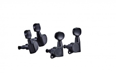 Cheiţe ukulele Ortega Ukulele Die-Cast, black button - Black