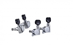 Cheiţe ukulele Ortega Ukulele Die-Cast, black button, entry level - Chrome