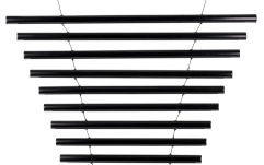 Chime Meinl Meditation Flow Chime, 38" / 95 cm, 432 Hz, 10 Notes, E Minor, Black