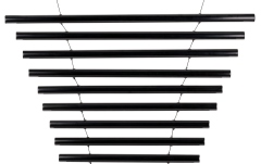 Chime Meinl Meditation Flow Chime, 38" / 95 cm, 432 Hz, 10 Notes, E Minor, Black