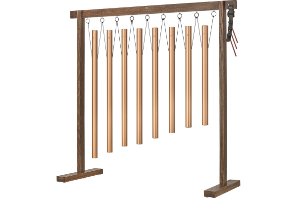 8-piece Sound Bath Tube Chime Set, 440 Hz, Bronze